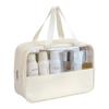 Waterproof Cosmetic Bag Portable Portable Cosmetic Storage Bag Large Capacity Pu Transparent Wash Bag Travel Storage Bag