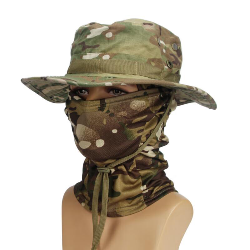 Camouflage Outdoor Hat and Hood Set
