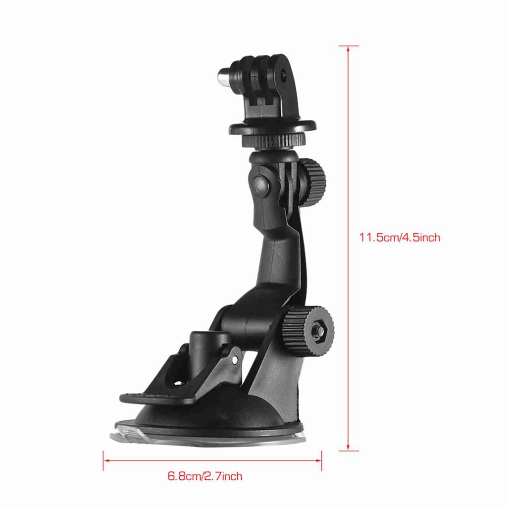 Action Camera Accessories Car Suction Cup Mount + Tripod Adapter for   7 6 5 4   YI