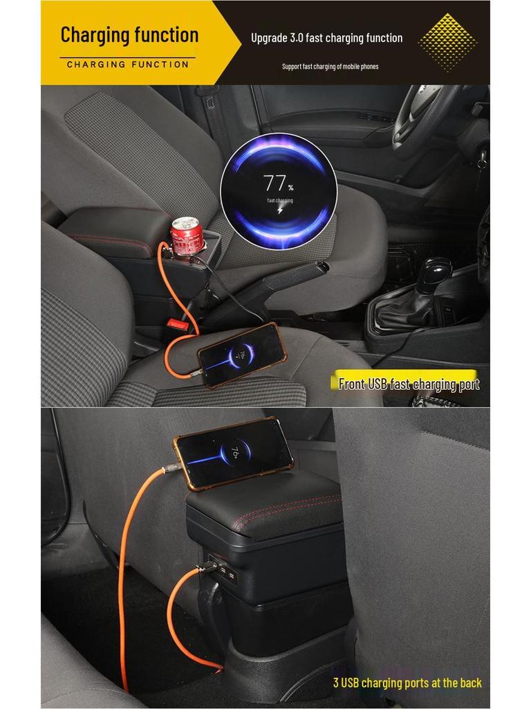 2025 South American Volkswagen TERA Center Console Storage - No Drilling Required, Uses Existing Space.