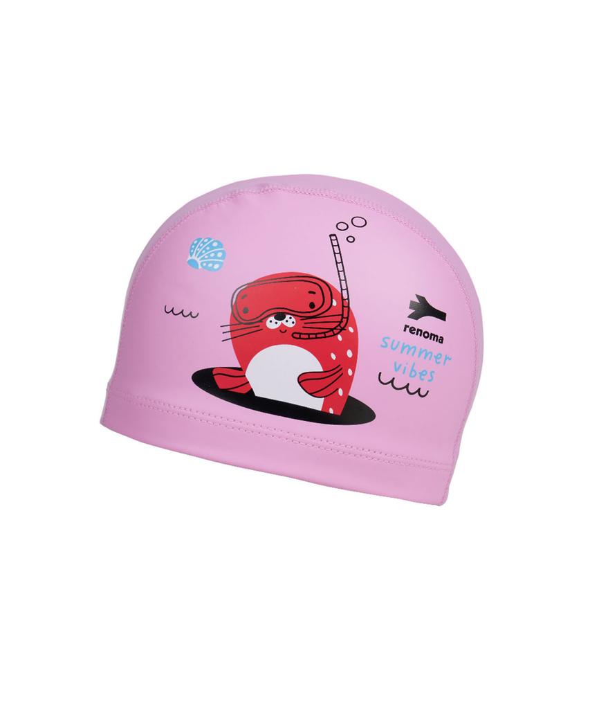 Lenomasuyeongbog Supplies Kids' Sea Otter Pu Swim Cap Pink Ro-Rc2E054-Pk