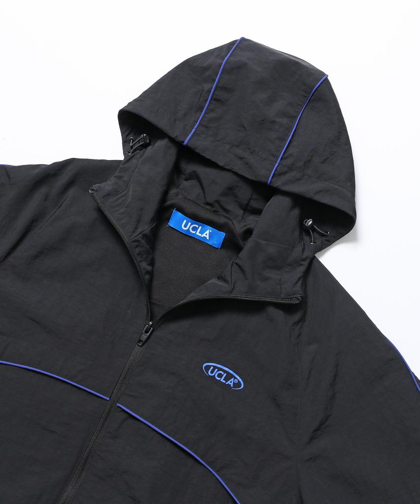 UCLA Women'S Sporty Contrast Piping Windbreaker [Black] (Ub9Uj50)