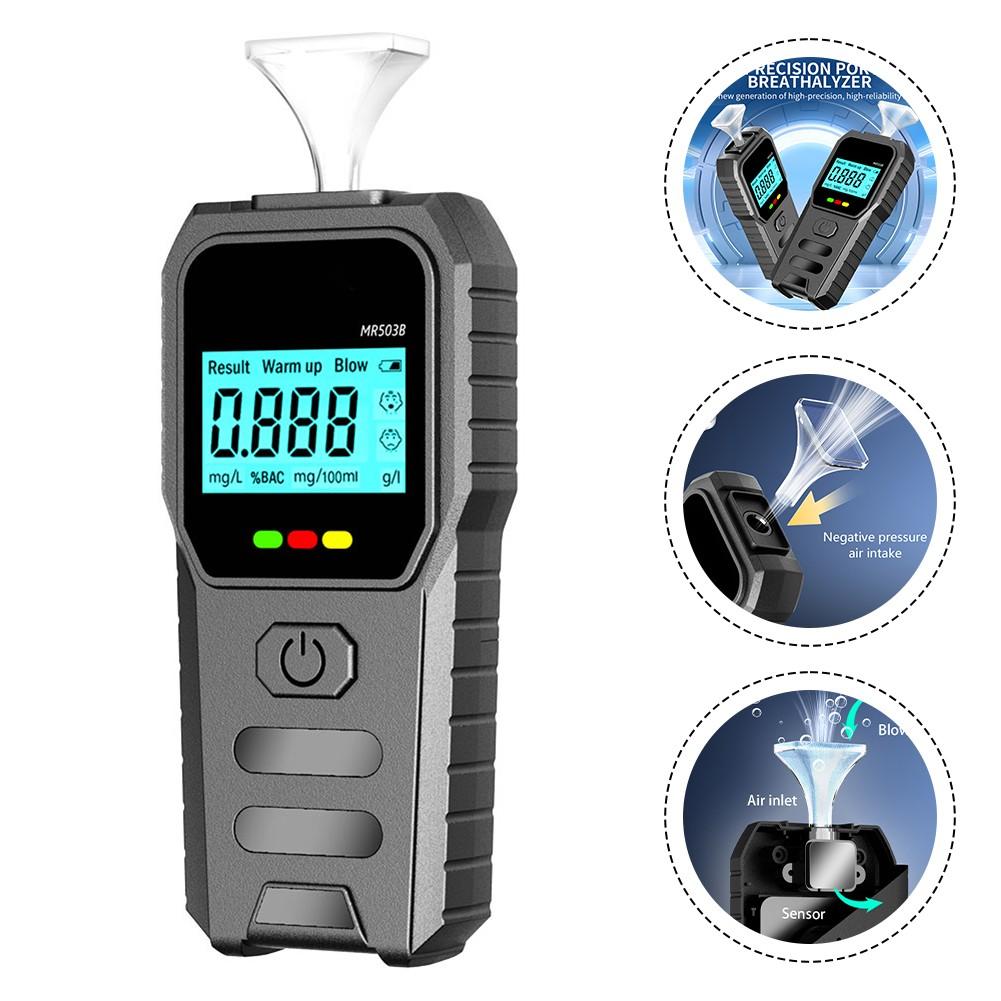 Alcohol Content Reader Digital Breathalyzer Compact Design Easy To Carry