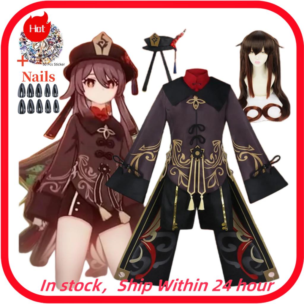 Hutao Cosplay  Game Cosplay Costume Uniform Hu Tao Halloween Women Clothes