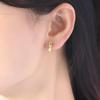 ESTELLE [Official] Women's Silver Yellow Gold Plated Earrings 0776-0062-0000-0000