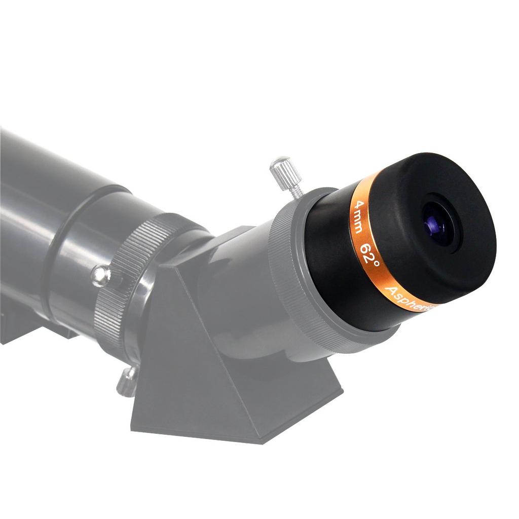SVBONY 4mm Brennweite FMC Teleskop Okular, 1,25 Zoll, Länge, 62° Weitwinkel, Zubehör, 31,7mm