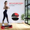 Household Cardio Fitness Training Equipment Height Adjustable Aerobic Stepper Gym Anti-slip Exercise Step Block Board