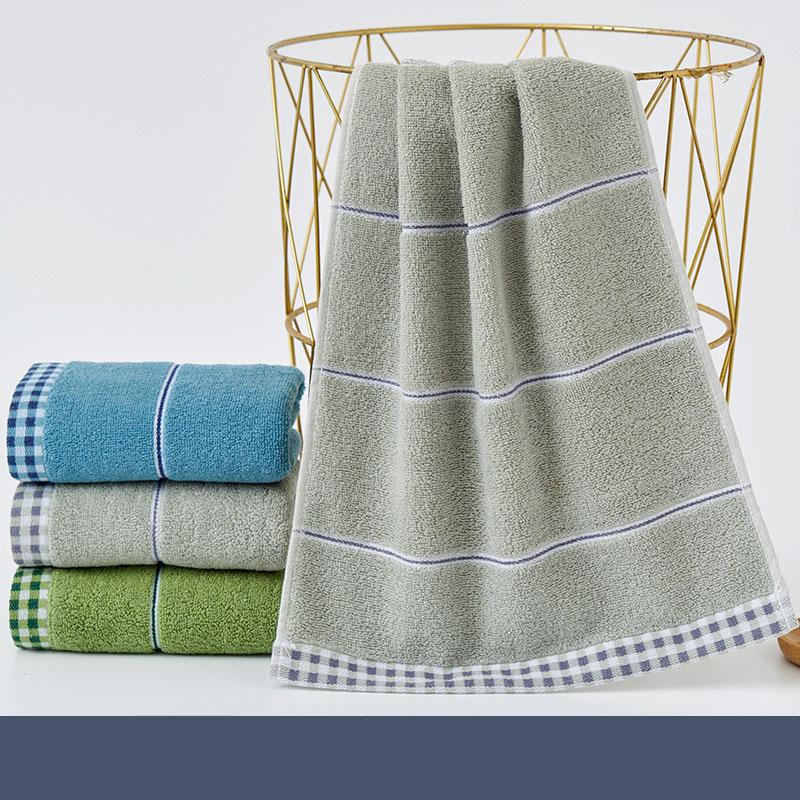Pure Cotton Thick Absorbent Face Towel Large Size Home Bath Towel with Jacquard Patterns Quick Dry Soft Skin Friendly