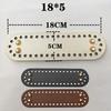 18x5cm 7.09x1.97 Inch Crochet Bag Bottom Leather Bottoms for Bags Cushion Base with Holes and