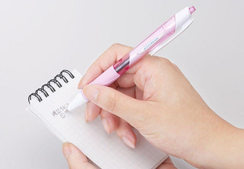 Mitsubishi Pencil Jetstream Stylo à bille Facile pour les stylos à base d'encre, Lot de 10 pièces, 0,5 mm, Bleu, Écrire, SXN15005.33