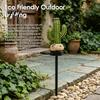 Waterproof Outdoor Cactus Lamps Solar Garden Light, Resin Pathway Desert Theme Yard Accessories LED Light with Stake for Patio Lawn Decor Powered