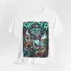 Vintage Horror Movie TShirt Shocker Graphic Tee Summer Unisexs and Womens Loose and Breathable Tshirt Top