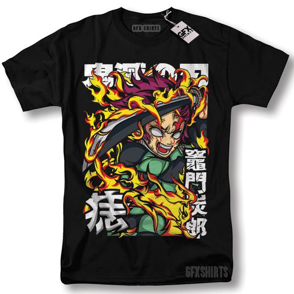 

Tanjiro Kamado Demon Slayer Shirt Anime Manga Tanjiro Kimetsu no Yaiba T-Shirt Unisex T-Shirt XXXXL