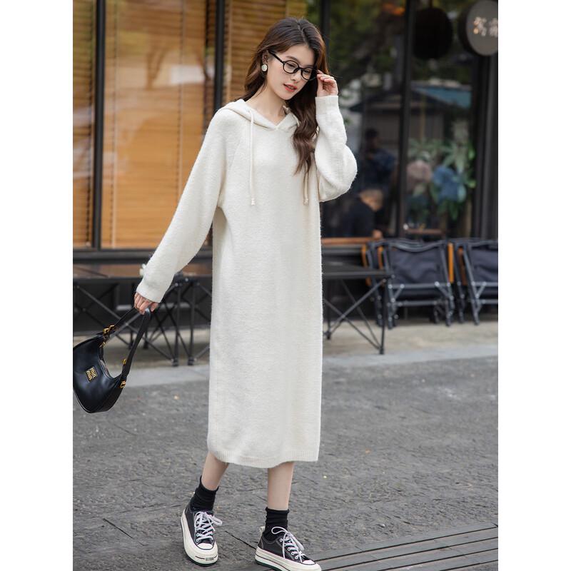 Mokana Women's Christmas Style Long-Sleeve Midi Dress