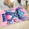 Custom Name Stitch Sweet Dreams Night Carpet Rug Customizable Soft Washable Anti-Slip Home Living Room Sofa Mats Personalized Rug. 0909374