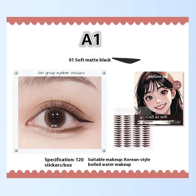 104/120/128Pcs Eyeliner Seal Sticker Water Resistant Sweat Resistant Fitting Swollen Eye Blister Adjusting Eye Eyeliner Patch