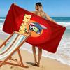 Classic Cartoon Duo: Tom Jerry beach towel Portable for travel beach Outdoor pool towel swim seaside beach printing Comfort Outdoor picnic beach mat