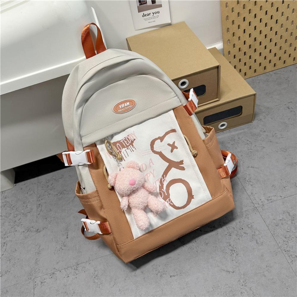 Dopamine Japanese schoolbag female niche simple teenager junior high school college student large capacity computer backpack