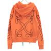 OFF-WHITE OMBB034F19E30011 19AW Orange ABSTRACT ARROWS SLIM HOOD tops M OrangeUsed