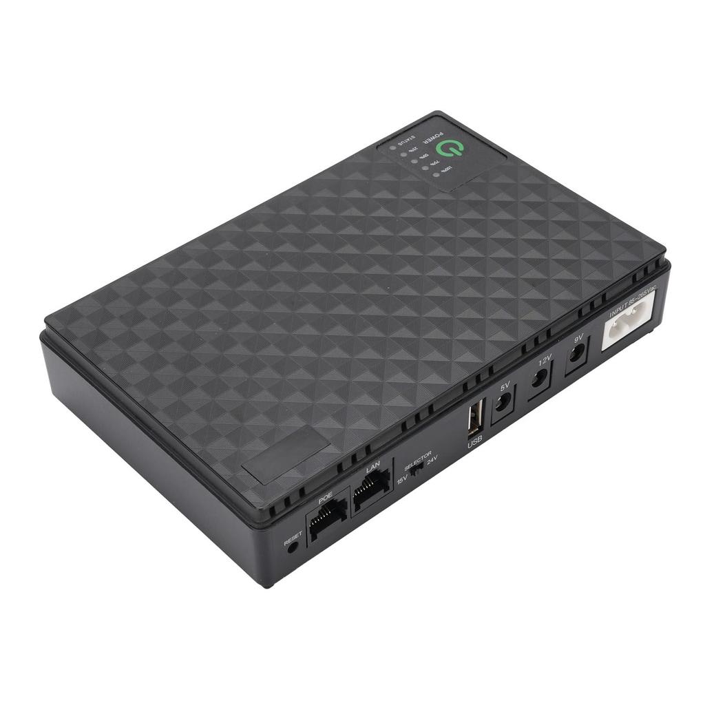 Bateria Backup UPS 10400mAh USB 5V DC 5V 9V 12V POE 15V 24V Máximo 18W Fonte de Alimentação de Bateria de Backup