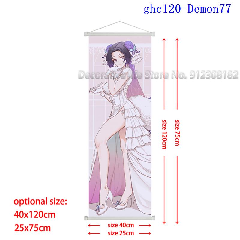 Demon Slayer Scroll Poster Kamado Tanjirou Canvas Painting Nezuko Classic Wall Art Pictures for Living Room Home Decoration