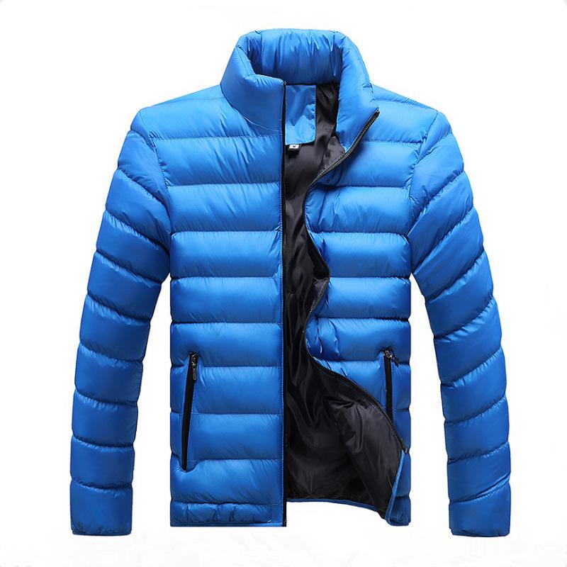 

Новая осенняя мужская однотонная повседневная модная хлопковая одежда с воротником-стойкой, молодежная хлопковая одежда большого размера, куртка, мужская одежда 4XL