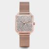 Top Brand Simple Women Watch Luxury Metal Mesh Square Quartz Wristwatch Fashion Elegant Ladies Watch Women Clock reloj mujer