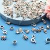 1 4Mm Large Hole Tee Hanging Head Pendant Buckle Handmade Diy Silver, Bracelet Jewelry Accessories