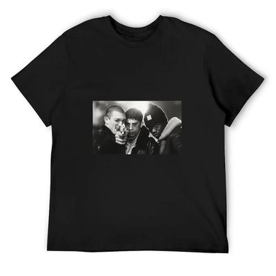 La Haine 1995 T-Shirt Cotton Graphic Tees Man Clothes Anime Mens T Shirt Graphic