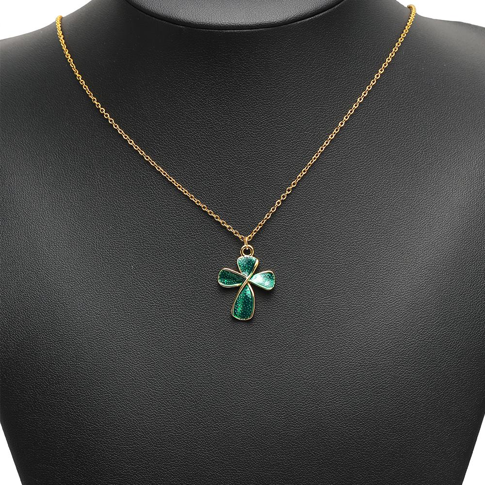 5pcs Stainless Steel Transparent Enamel Cross Dot Charms Pendant for Necklace Findings DIY Jewelry Earrings Making Supplies
