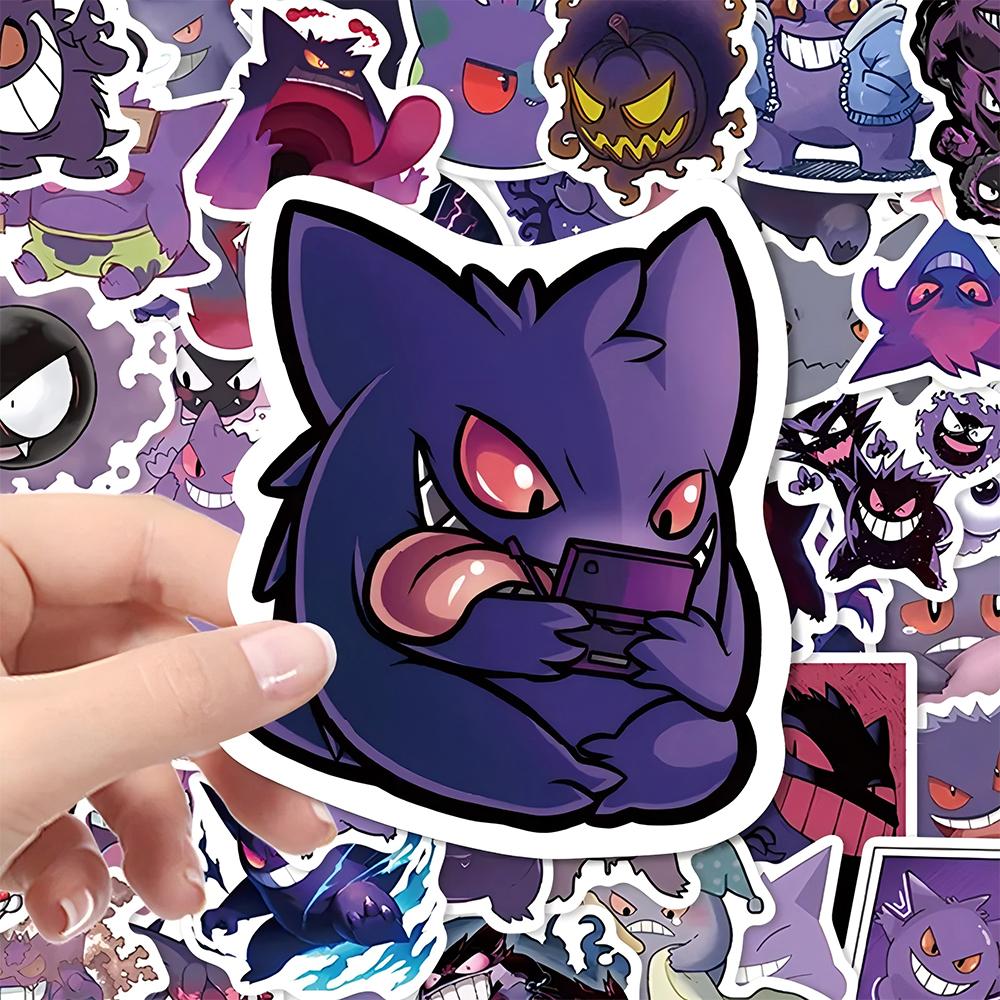 10/30/55PCS  Cute Gengar Anime Stickers Decal For Kid DIY Laptop Scrapbook Fridge Graffiti Funny Cartoon Sticker Toy Gift