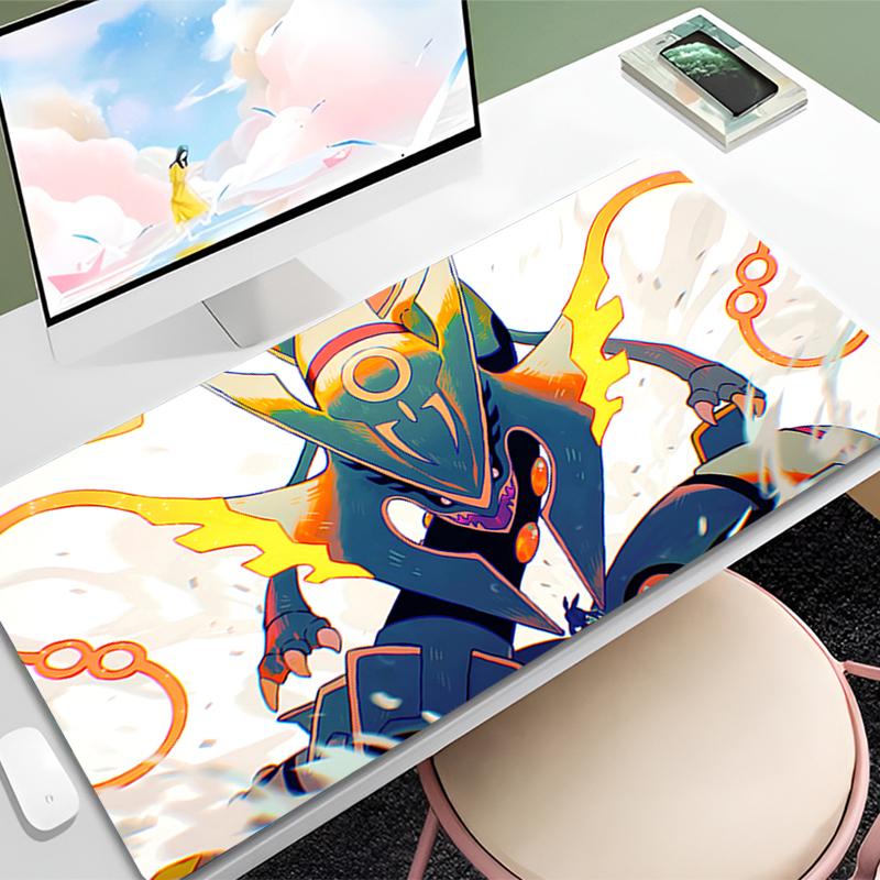 Mouse Pad Large PPokemon Dragon Gamer Gaming Accessories Speed Keyboard Rubber Lock Edge Desk Mat Laptop Mousepad