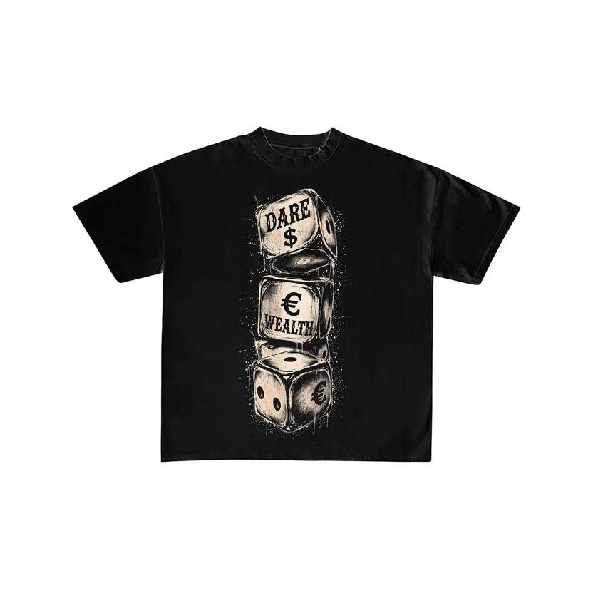 Dare For Wealth Dice Graphic Streetwear Tee XXXXL