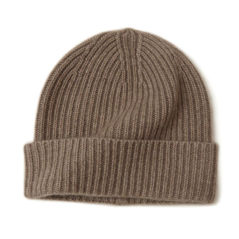 100% Cashmere Windproof Knit Hat - Foldable, Warm, and Versatile for Couples One Size