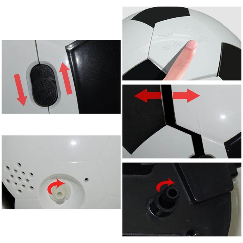 Fashion Football Alarm Clock for Boys Men Room Table Alarm Clock Home Decoration Sports Fan Alarm Clocks