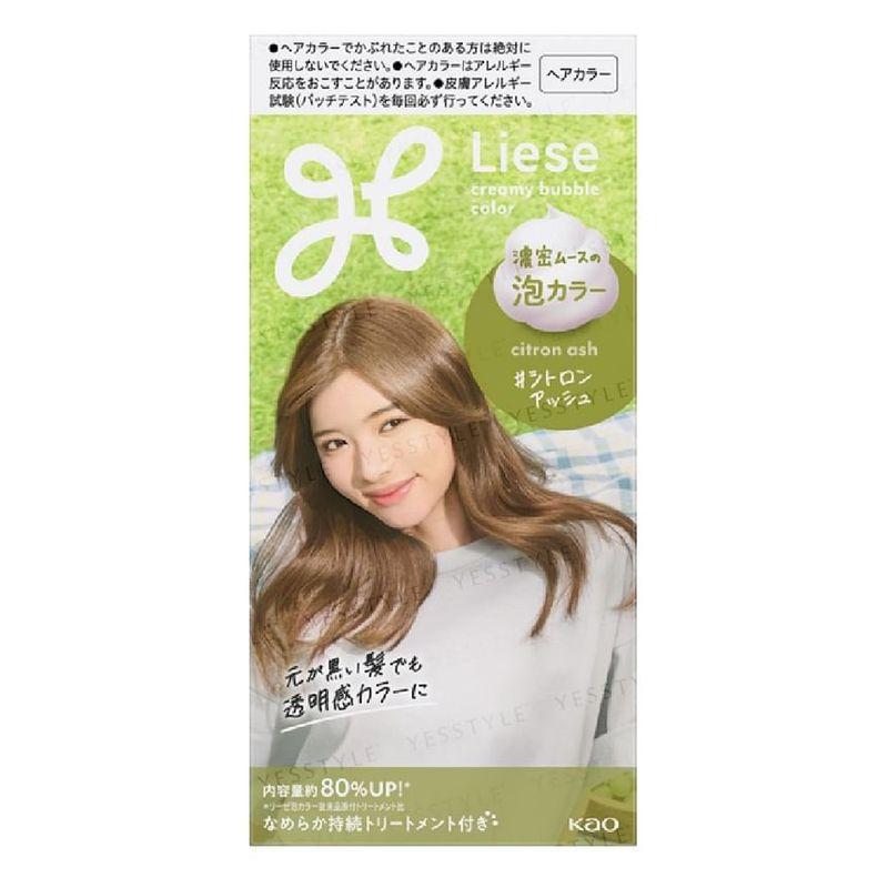 Kao - Liese Creamy Bubble Hair Color For Black Hair