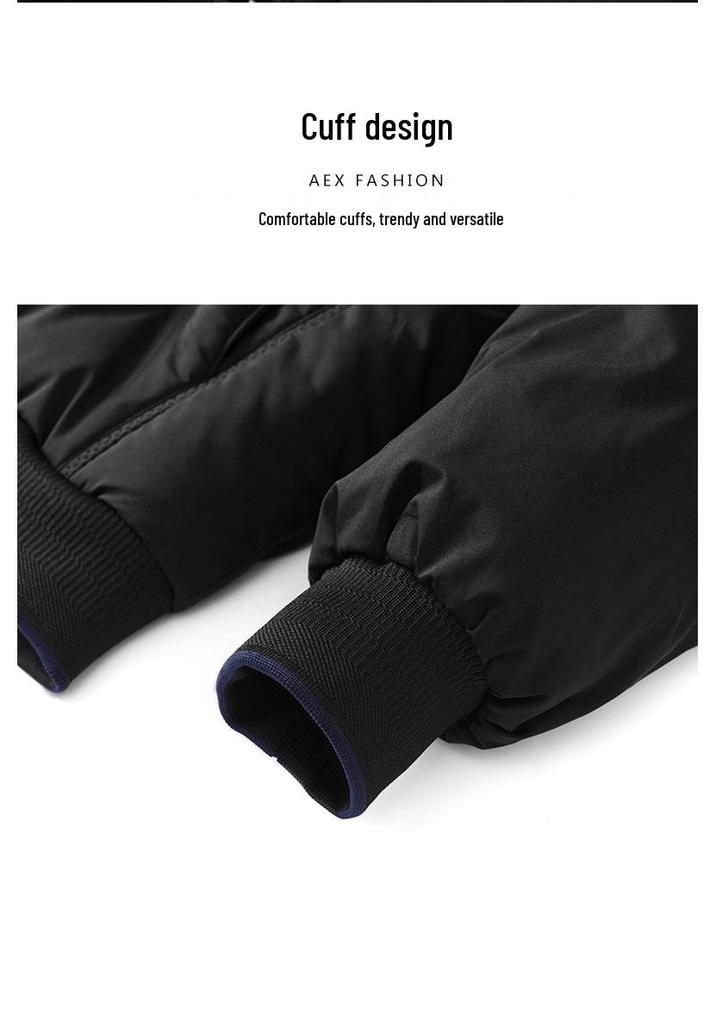Men's Winter Thickened Cotton Down Jacket - Trendy Casual Youth Style