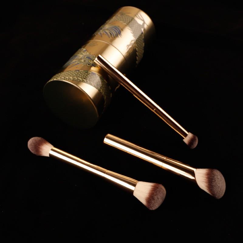 HG 3-Piece Makeup Brush Set Multipurpose Brushes Powder Blush Foundation Contour Beauty Tools