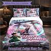 Personalized 3Pcs Bedding SetHunter × Hunter Custom Text Duvet Cover Pillowcase Set Bedroom Gift