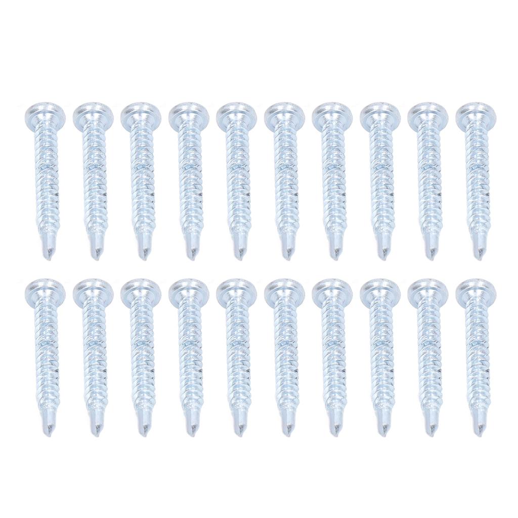 50PCS Head Drill Screws Galvanized Carbon Steel Self Drilling Screws 4.2x32mm