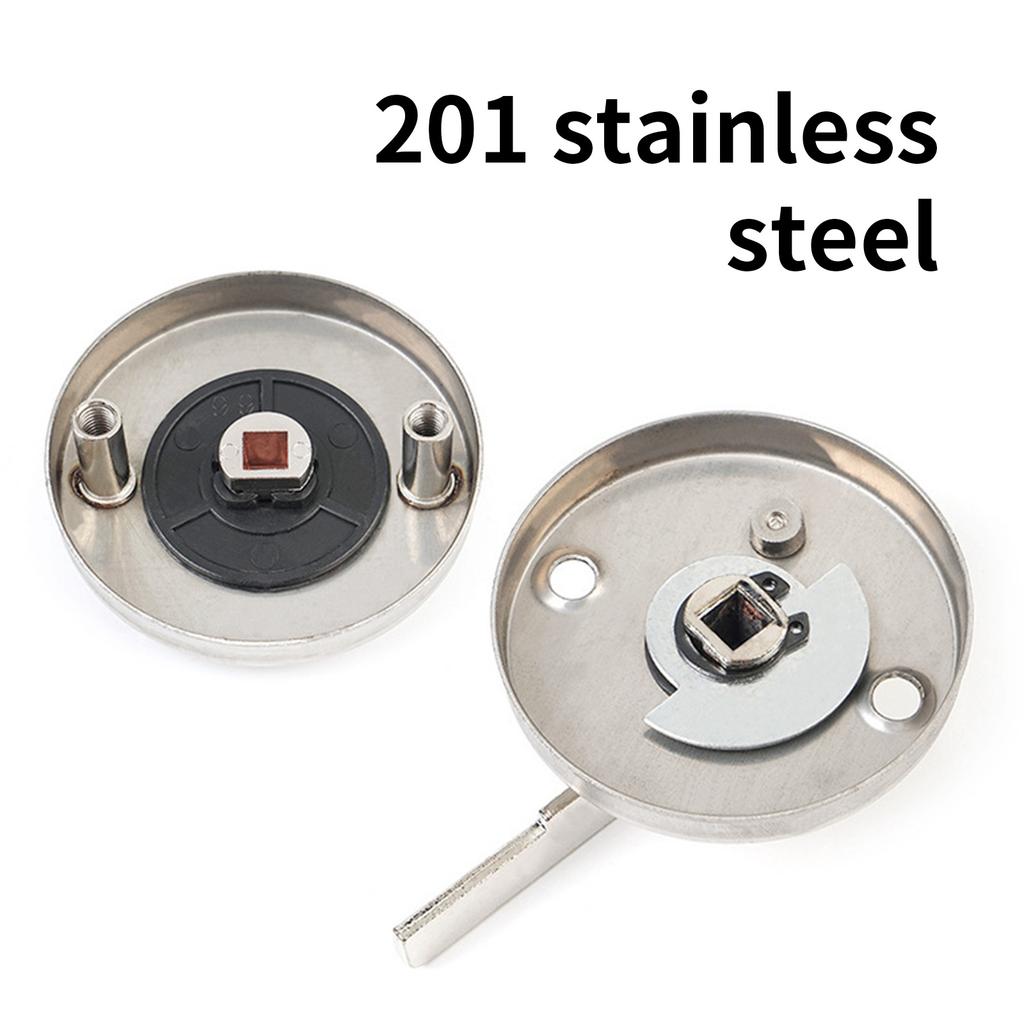 Sturdy Stainless Steel Bathroom Door Handle Set With Indicator Convenient for Easy Installation And Modern Look