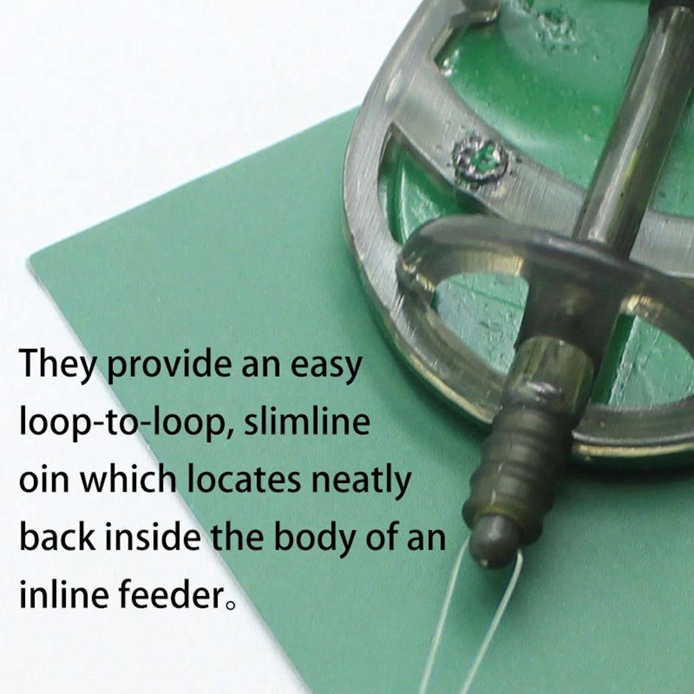 Quick Change Beads Fishing Feeder Terminal Bead Fishing Rigs Connector Bead Line Holder Trough
