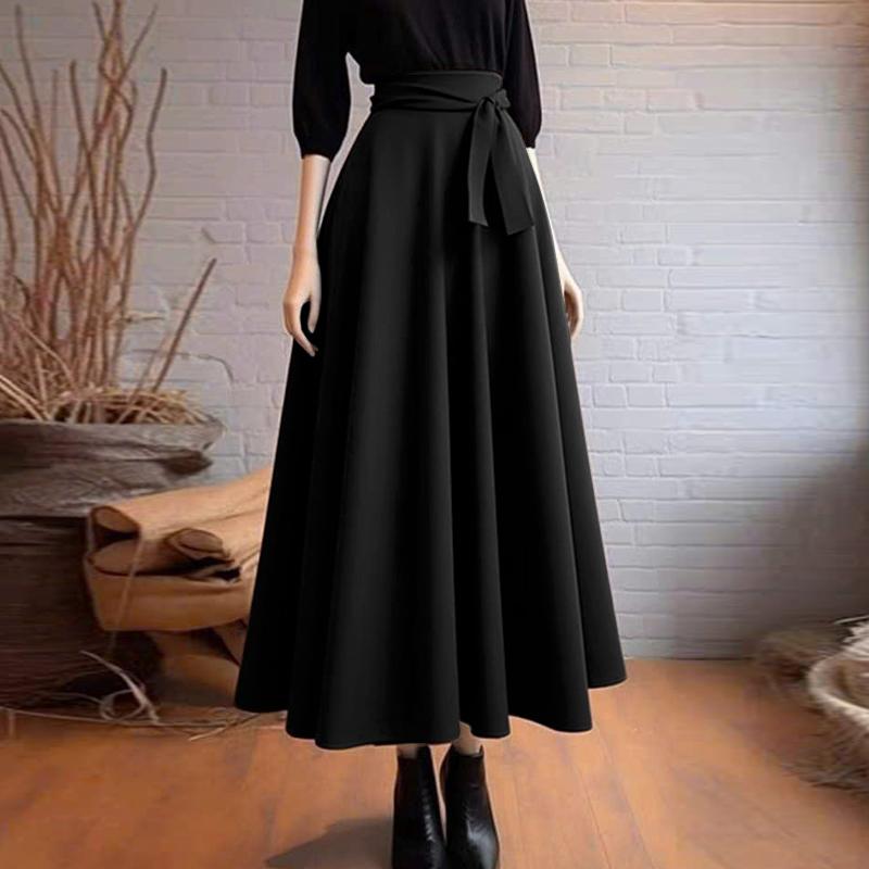 

ZANZEA Женские повседневные однотонные свободные длинные юбки А-силуэта M