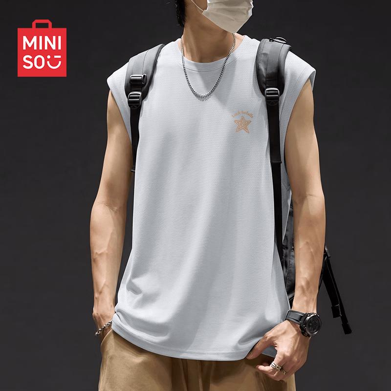 MINISO Men's Quick-Dry Sleeveless T-Shirt