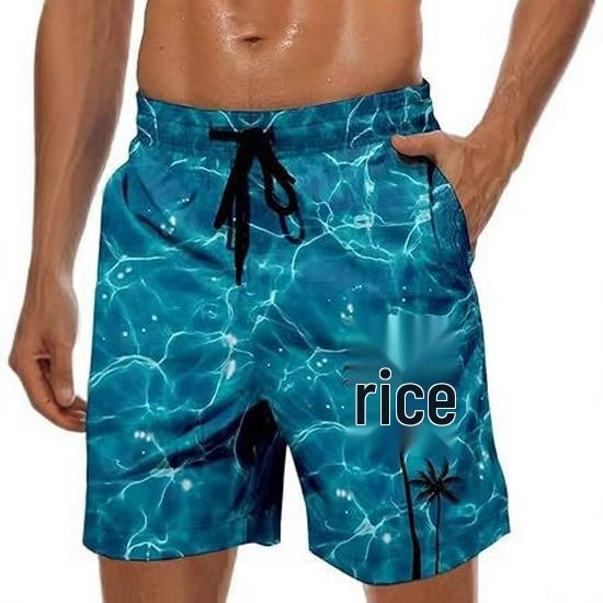

Ice Silk Quick-Dry Lightweight Beach Shorts - Breathable, Sun-Protection, Water-Repellent for Casual Fitness & Fishing 3X Large озеро синий