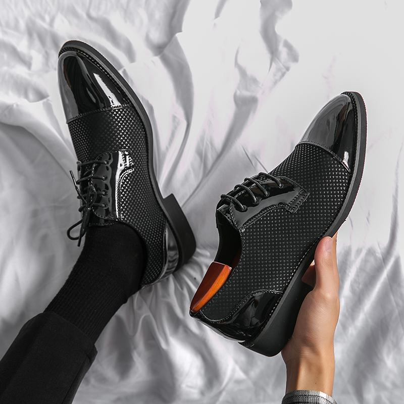 Fashion High-Quality Breathable Business Formal Shoe Casual Lace-Up Formal Wedding Shoe Outdoor Anti - Slip And Comfortable Office Shoes