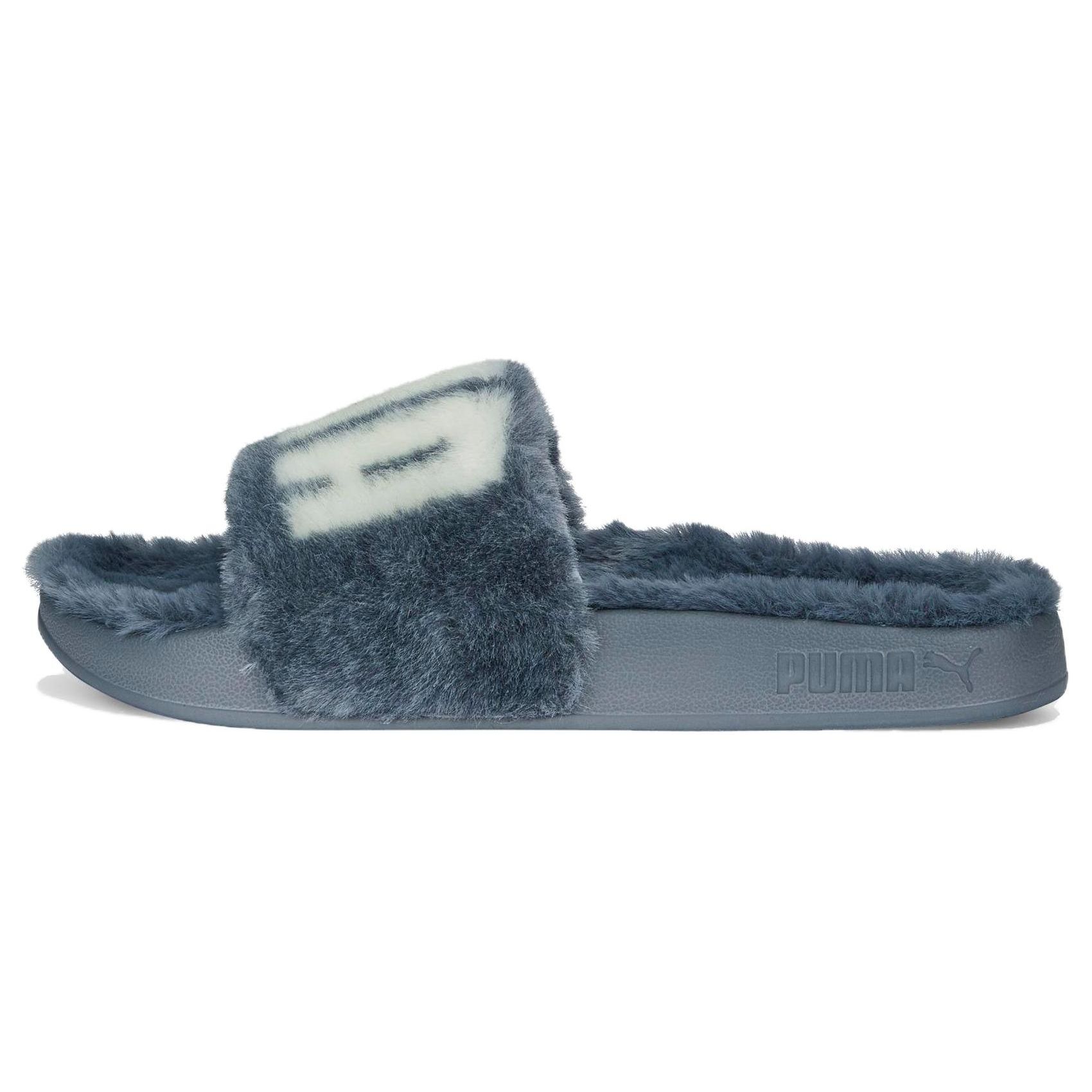

Puma Leadcat 2.0 Fuzz Comfortable Breathable Slide Sandals Women Sandals Gray White 387313-10 35.5