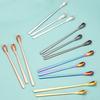 1Pc Stainless Steel Long Handle Stirring Spoon Coffee Tea Spoons Dessert Spoon Stirring Rod Tiny Spoon Kitchen Accessories