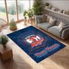 Tapete de Veludo Cristal Sydney Roosters, Personalizado com Nome em Texto, Tapete de Chão Antiderrapante para Decoração de Casa, Presente