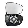 Left/Right Side White Heated Wing Mirror Glass Wide Angle Rearview Mirror For Peugeot 408 2013